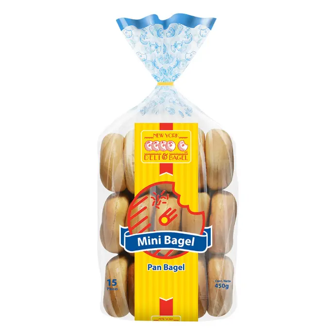 Mini Bagel Plain Paquete 15 pzas